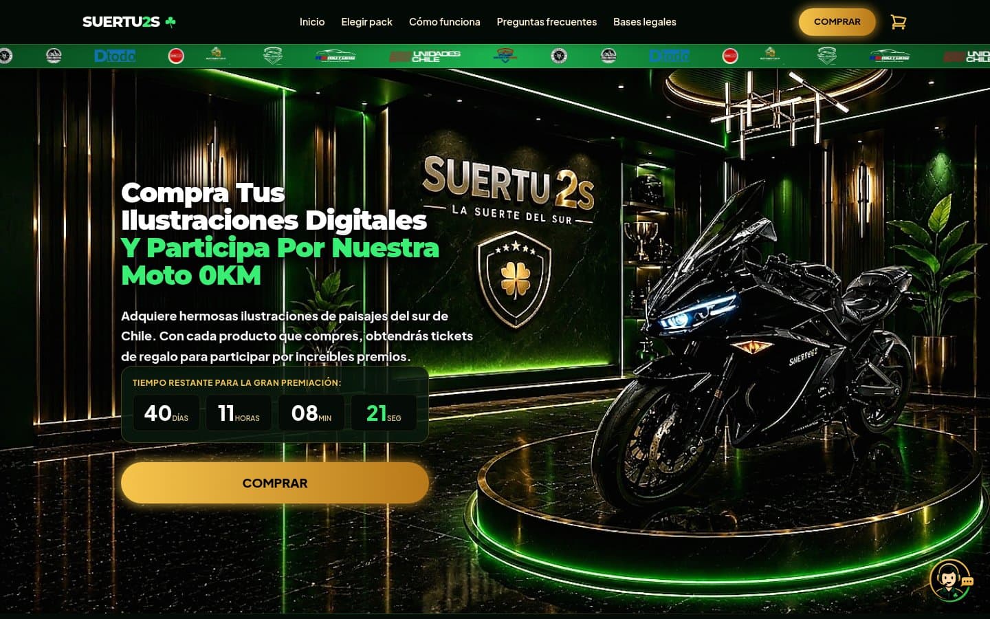 Sitio web de Suertu2s desarrollado por South Software